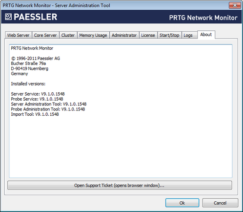 PRTG Server Administrator